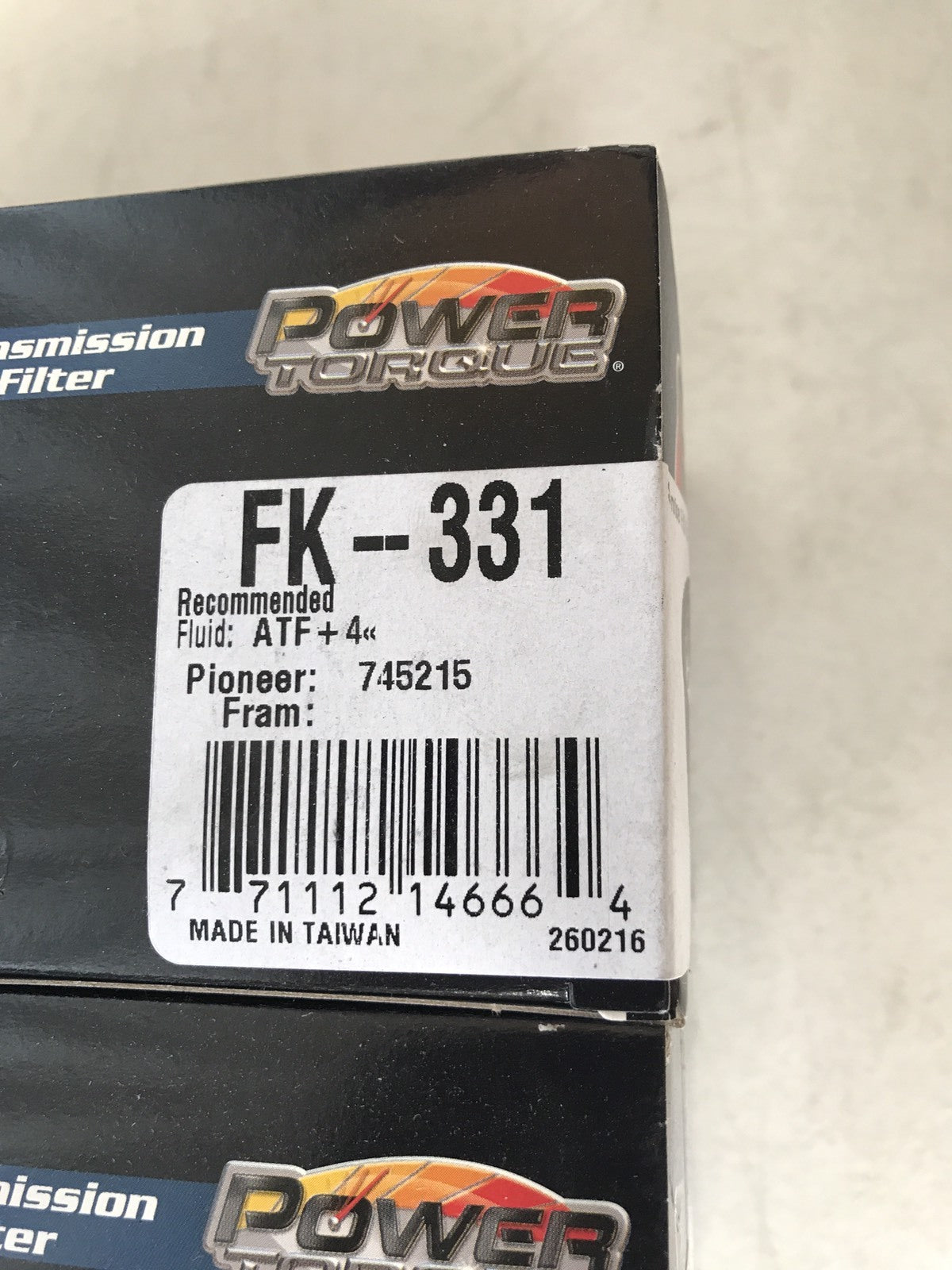 Power Torque FK-331 Automatic Transmission Filter Pack Of 3 FK331 NEW IN BOX