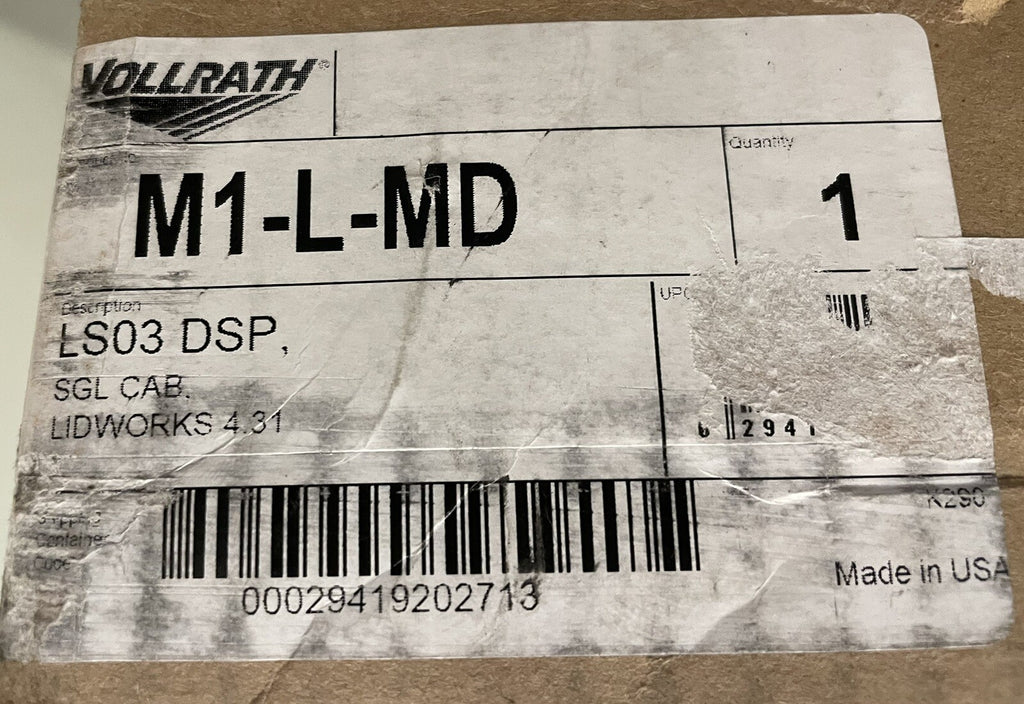 Vollrath M1-L-MD Countertop Lid Dispenser Lidsaver 3 1-Slot NEW IN BOX!
