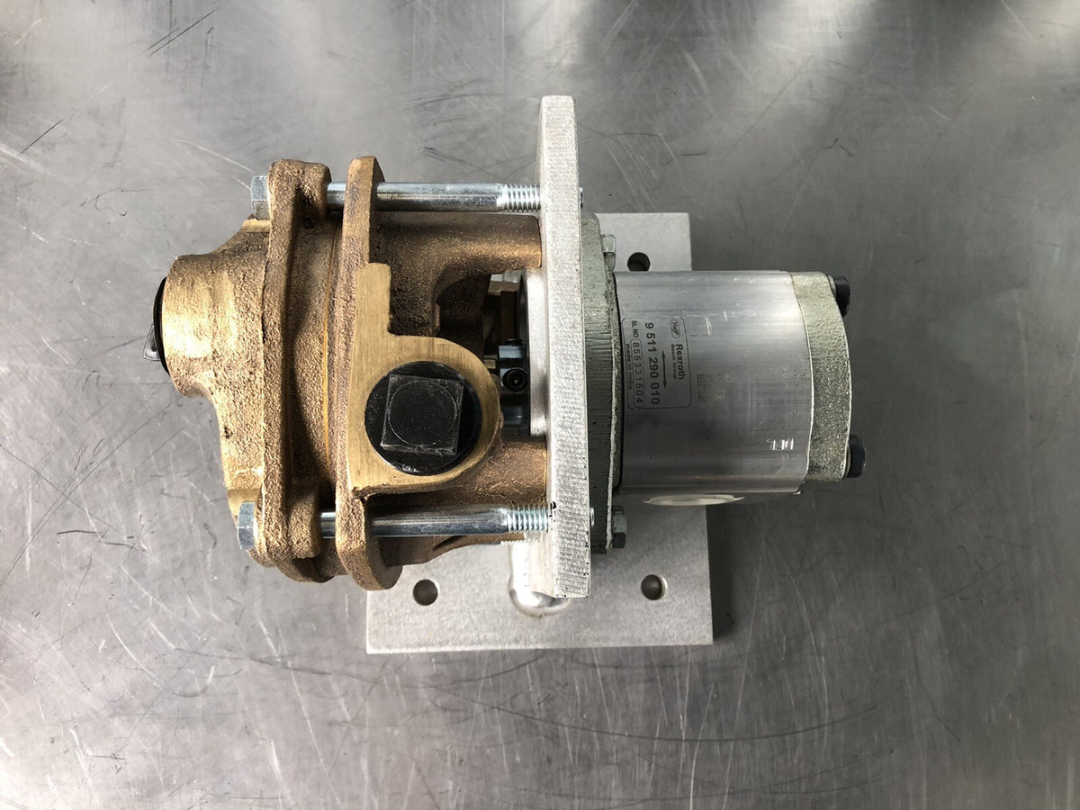 Bosch Rexroth 9511290010 Gear Motor W/ Brass Pump Assembly NEW!! FREE SHIPPING!!