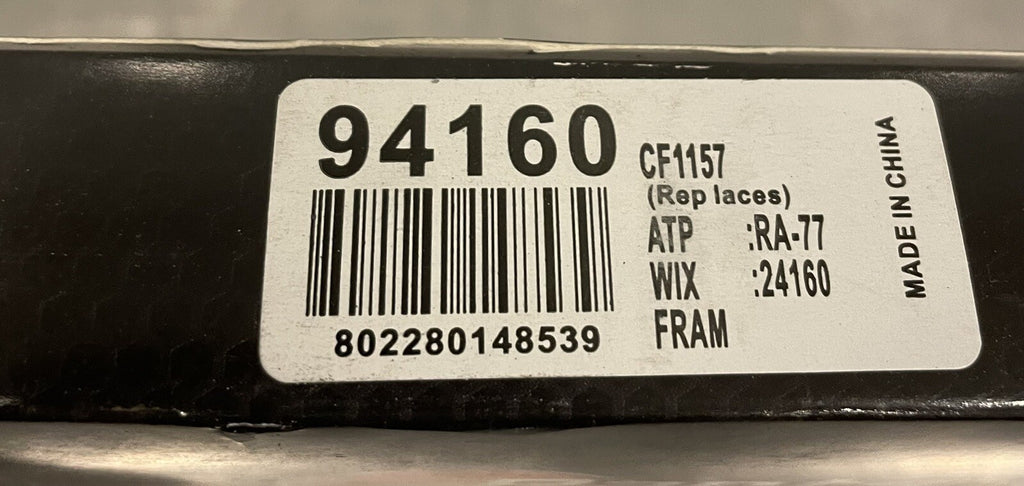Parts Master 94160 Cabin Air Filter For Lexus & MORE RA-77 24160 NEW! SHIPS FREE