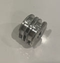 Aluminum Double Groove Threaded Pulley Wheel 1-1/2" NEW! FREE SHIPPING!