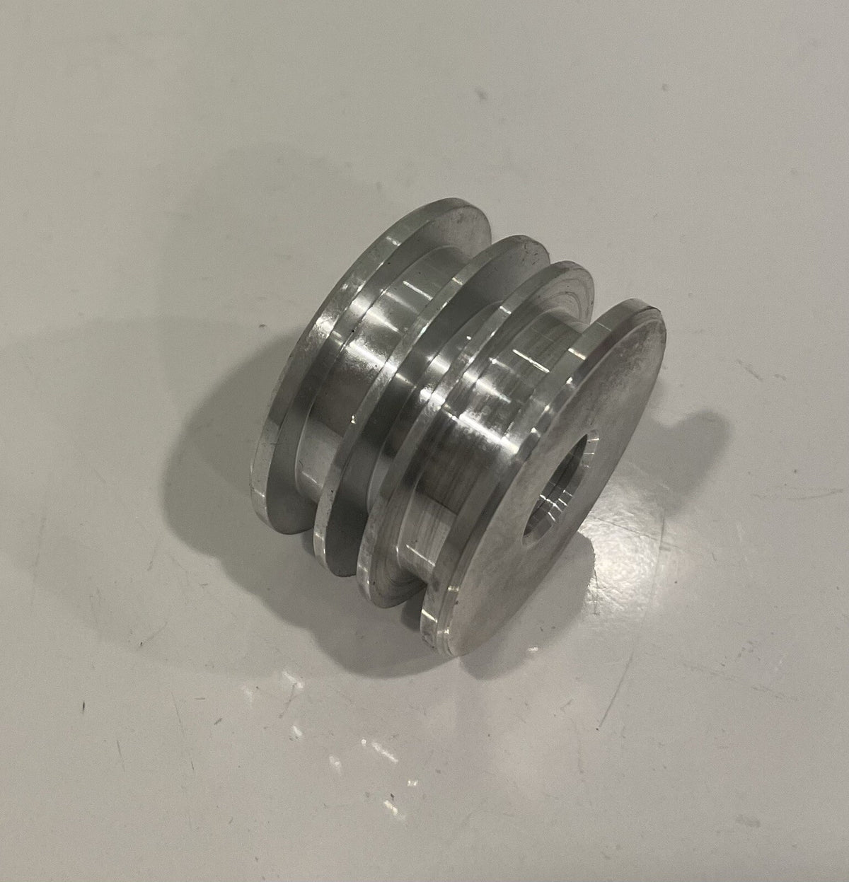 Aluminum Double Groove Threaded Pulley Wheel 1-1/2" NEW! FREE SHIPPING!