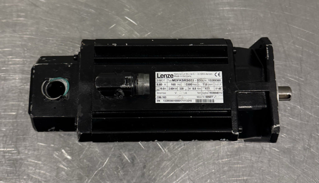 Lenze MDFKSRS071-03 Servo Motor Reman! NEW! Broken Plug! FREE SHIPPING!