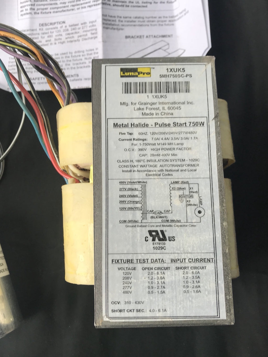 LumaPro 1XUK5 HID Lamp Metal Hallide Kit NEW IN BOX