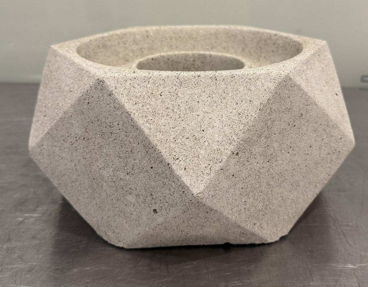 Terra Flame OD-TT-GEO-WHT-03 Tabletop Fire Bowl White NEW IN BOX! FREE SHIPPING!