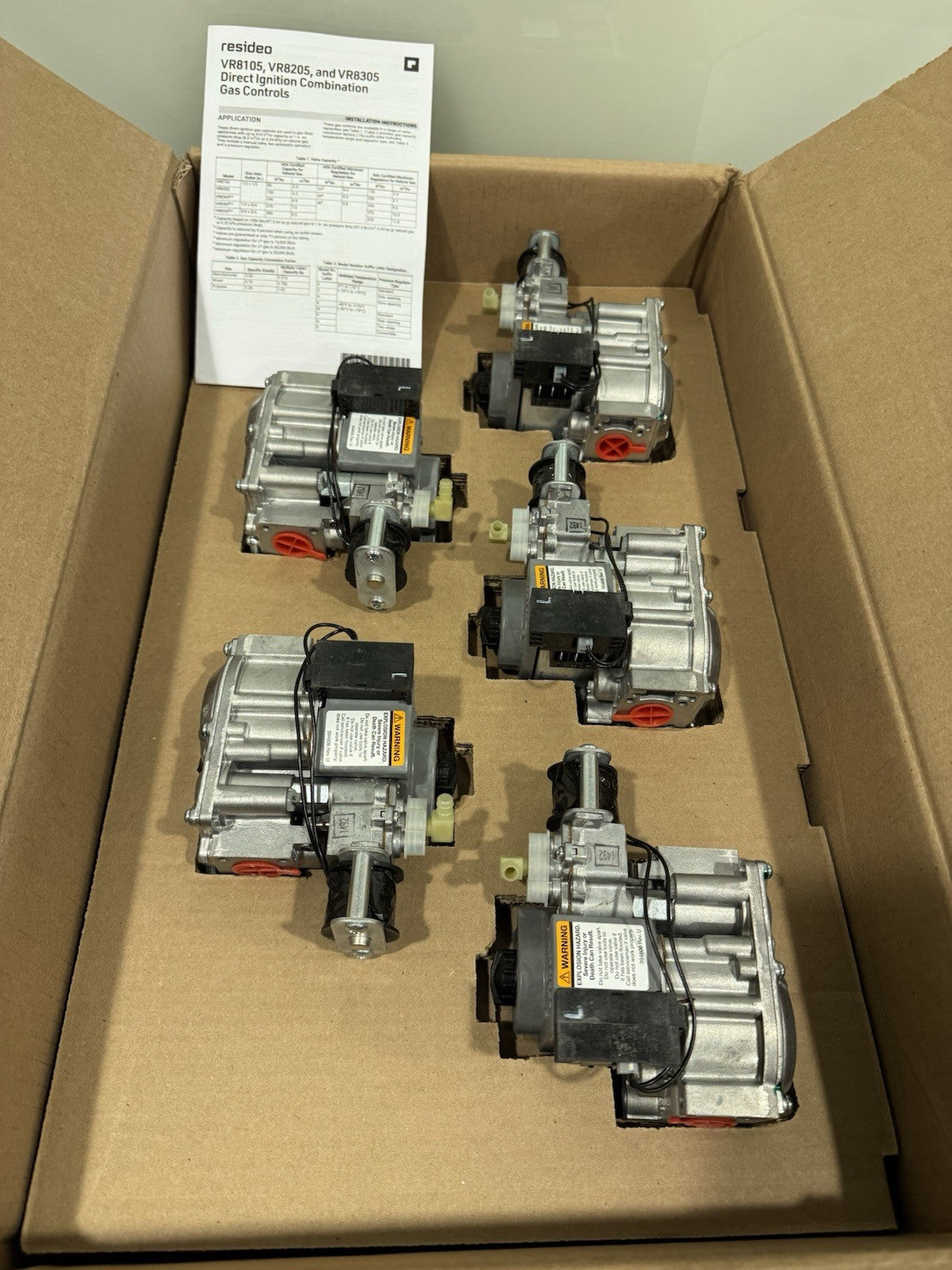 Residio VR8205Q 2787 Dual Direct Ignition Valve Gas Control NEW! FREE SHIPPING!
