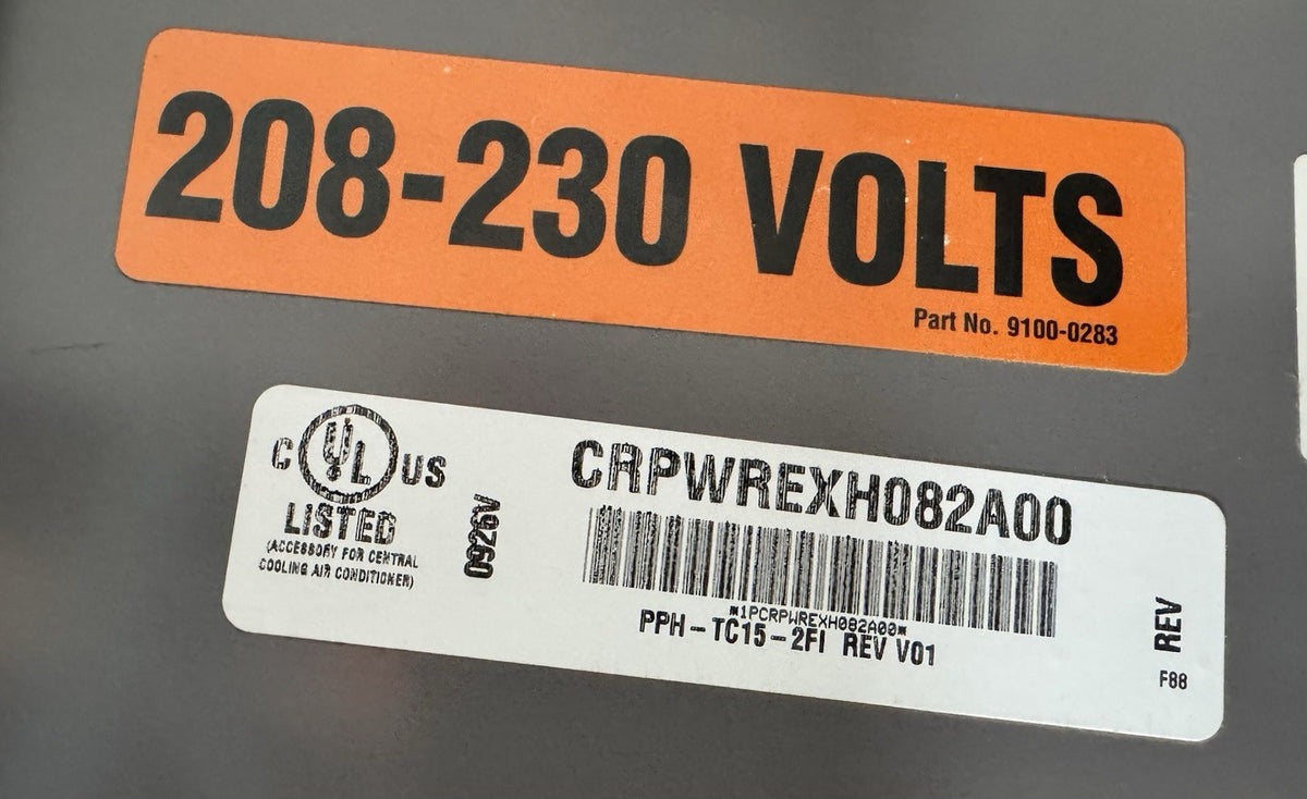 CRPWREXH082A00 Carrier Horizontal Power Exhaust 208/230V 15 Ton NEW! SHIPS FREE!