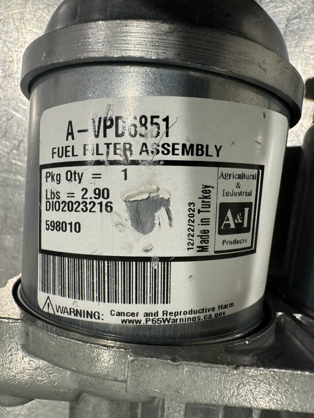 A&I VPD6851 Fuel Filter ASSY Double CAV NEW! FREE SHIPPING!