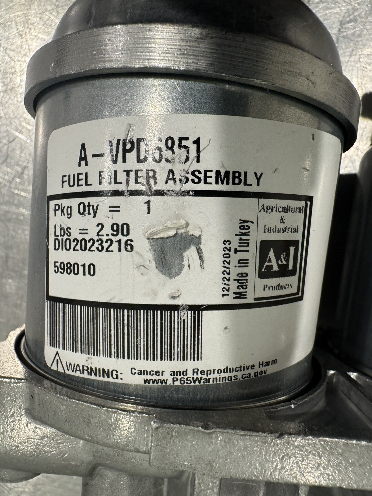 A&I VPD6851 Fuel Filter ASSY Double CAV NEW! FREE SHIPPING!
