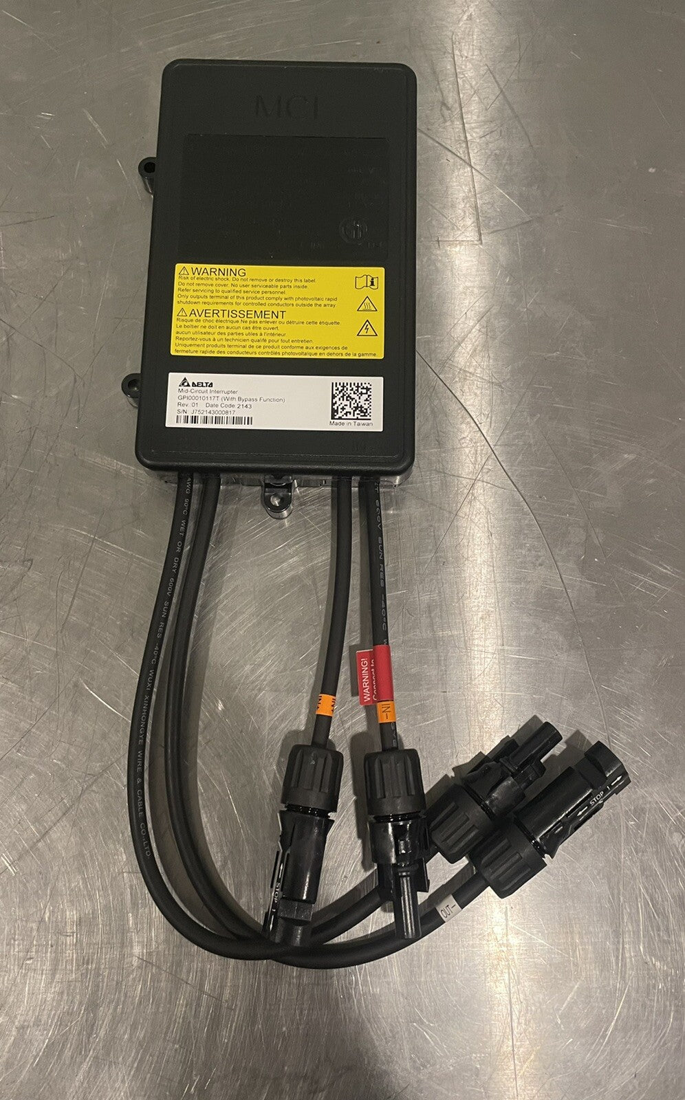 Delta Mid-Circuit Interuptor W/ Bypass Function Rapid Shutdown GPI00010117T NEW!