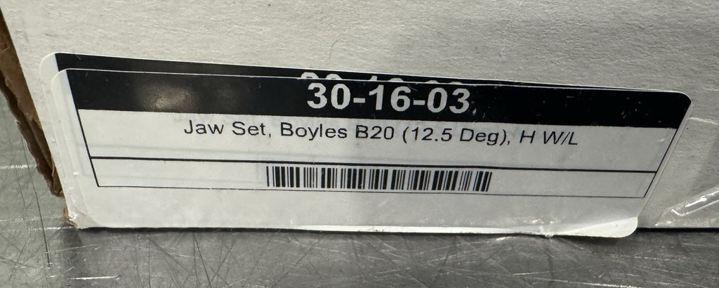 Boyles B20 Jaw Set (12.5 Deg) H W/L 30-16-03 NEW IN BOX! FREE SHIPPING!