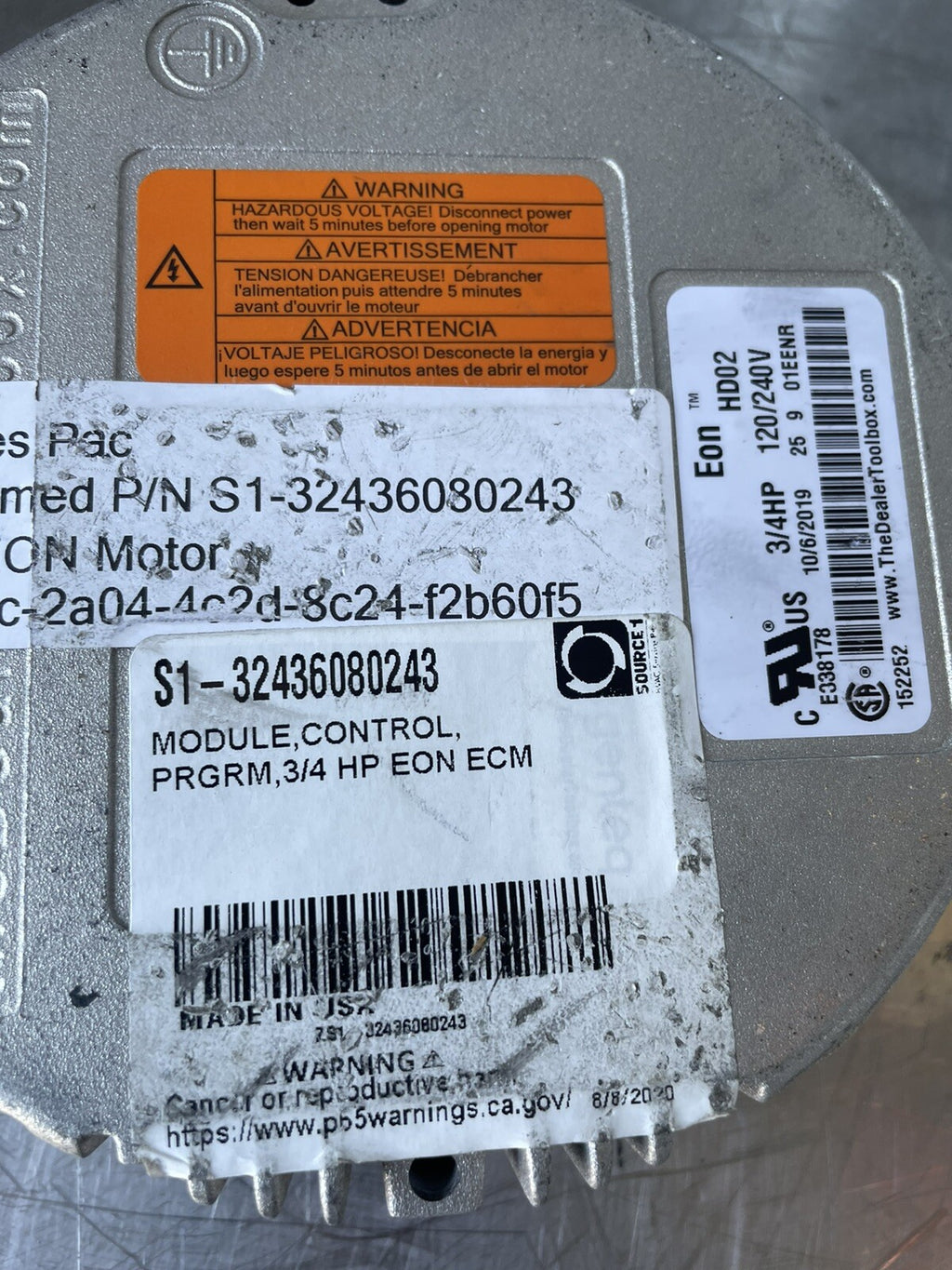 York S1-32436080243 Programmable Control Module 3/4 HP EON ECM NEW! SHIPS FREE!