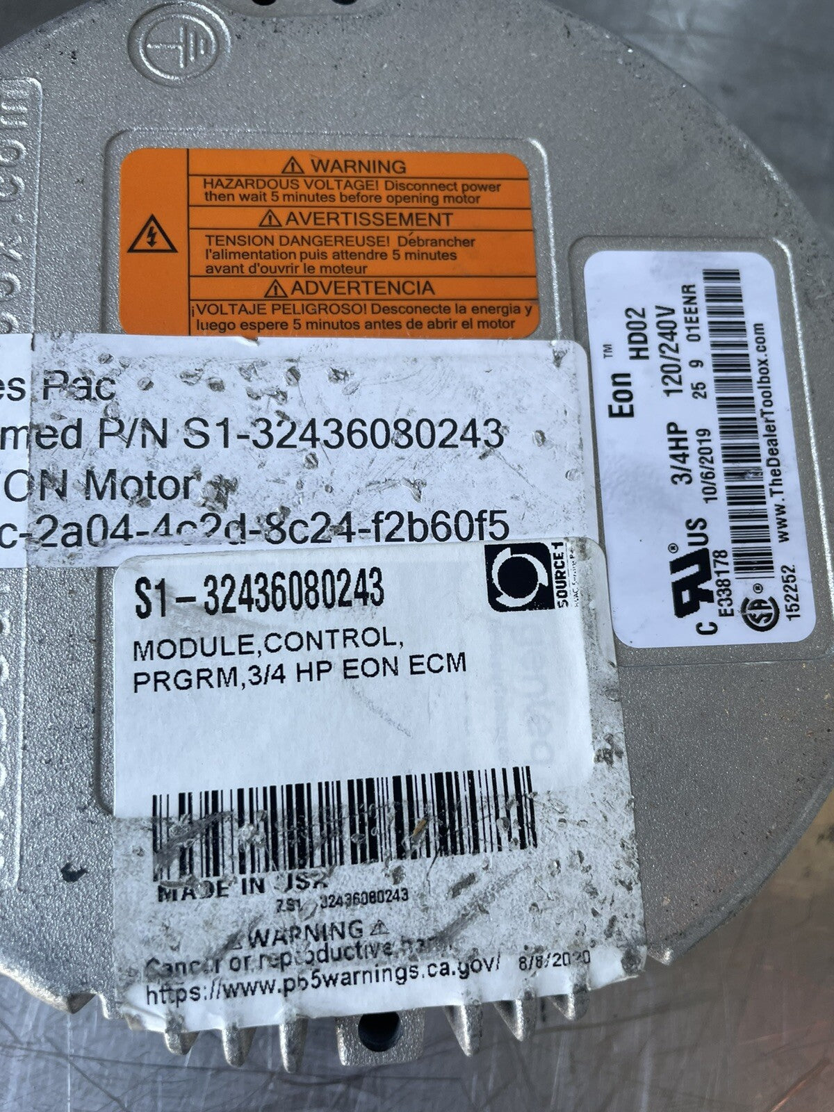 York S1-32436080243 Programmable Control Module 3/4 HP EON ECM NEW! SHIPS FREE!