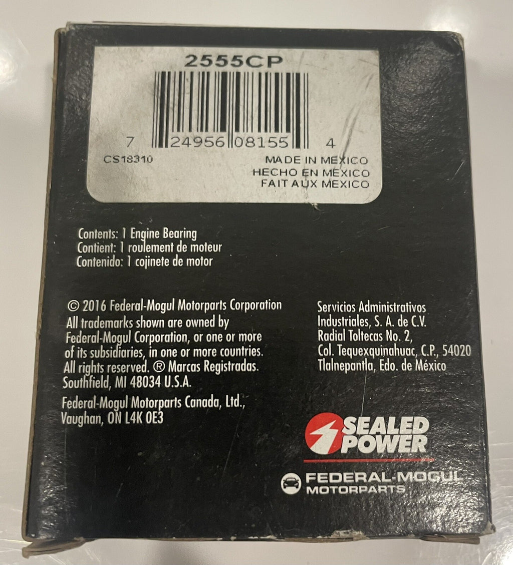 Federal Mogul 2555CP Connecting Rod Bearing NEW! FREE SHIPPING!