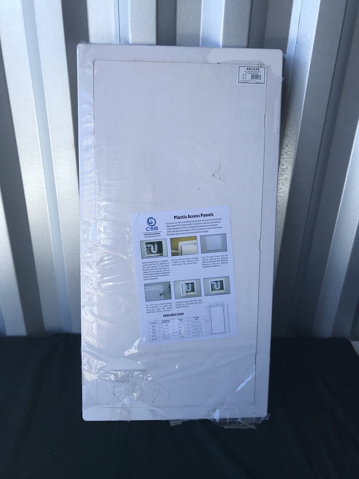 CSB AP1429 Access Panel White ABS 14” X 29” Plastic NEW