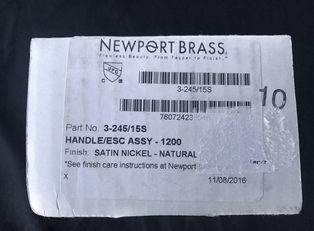 Newport Brass 3-245/15S Replacement Lever Handle Satin Nickel 1200 NEW IN BOX!