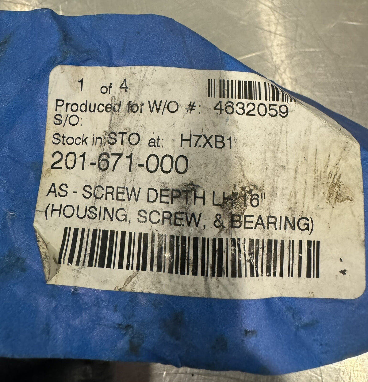 Astec 201-671-000 Screw As.  Depth LH 16” Cylinder NEW W/ TAGS! FREE SHIPPING!