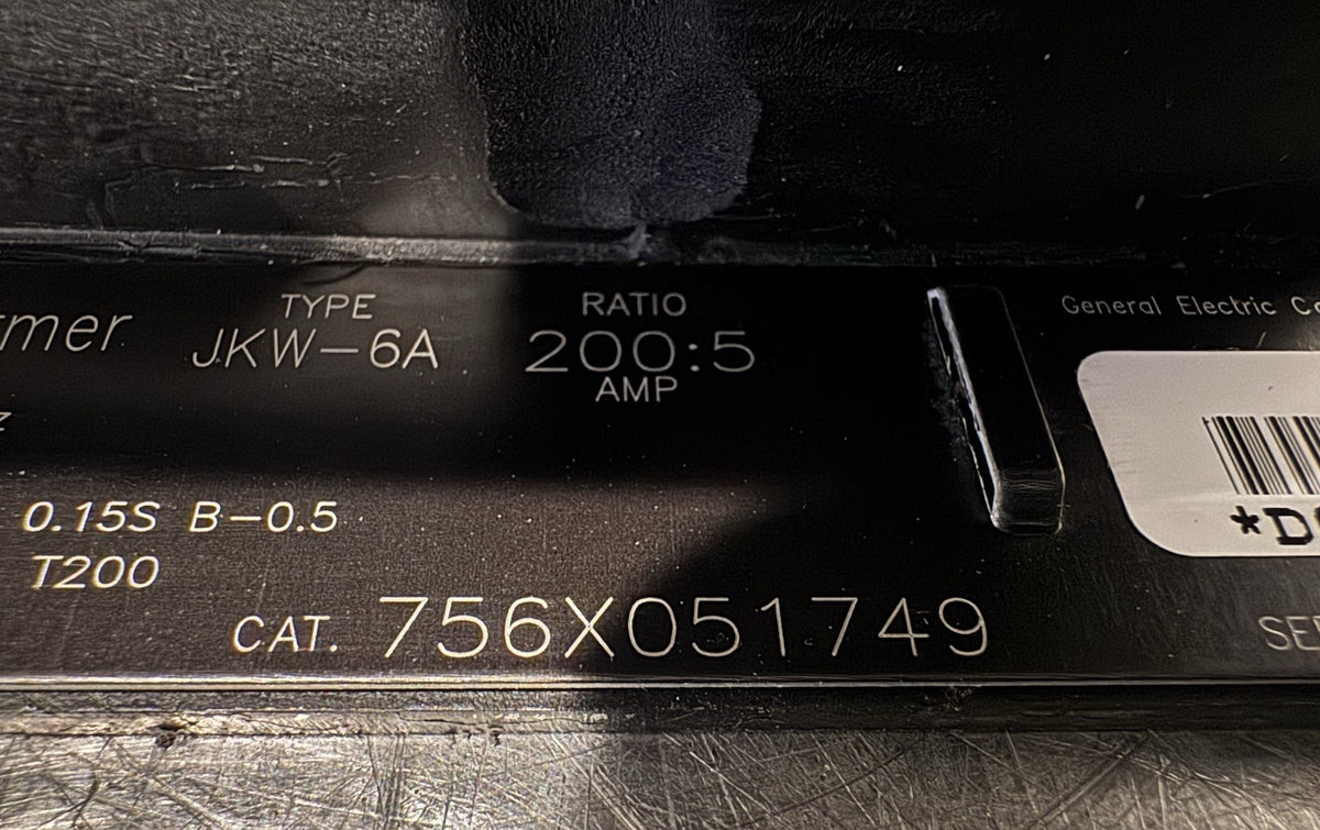 GE 756X051749 Current Transformer  200:5 JKW-6A NEW! FREE SHIPPING!