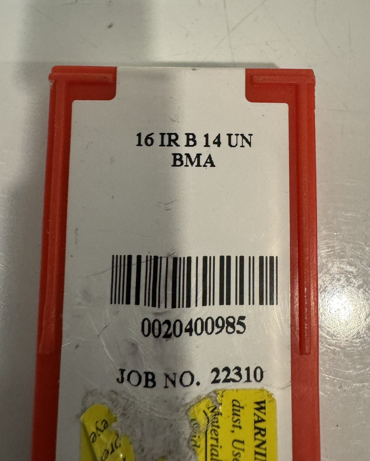 16IRB14UN Carmex Laydown Threading Insert 10 PACK NEW! FREE SHIPPING!