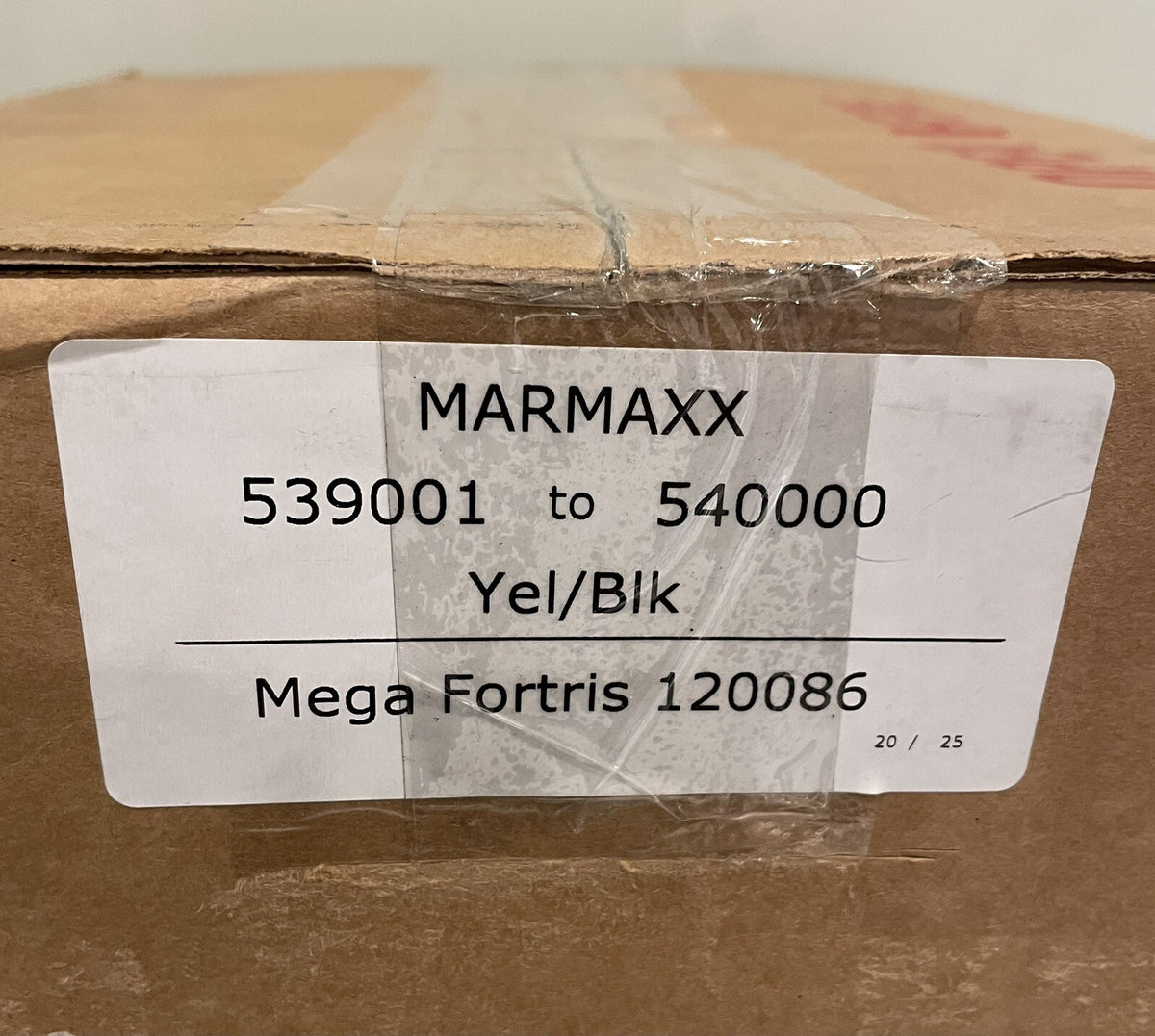 Marmaxx Mega Fortris 120086 Tamper Seal Yellow & Black Security 1000Pack NEW!