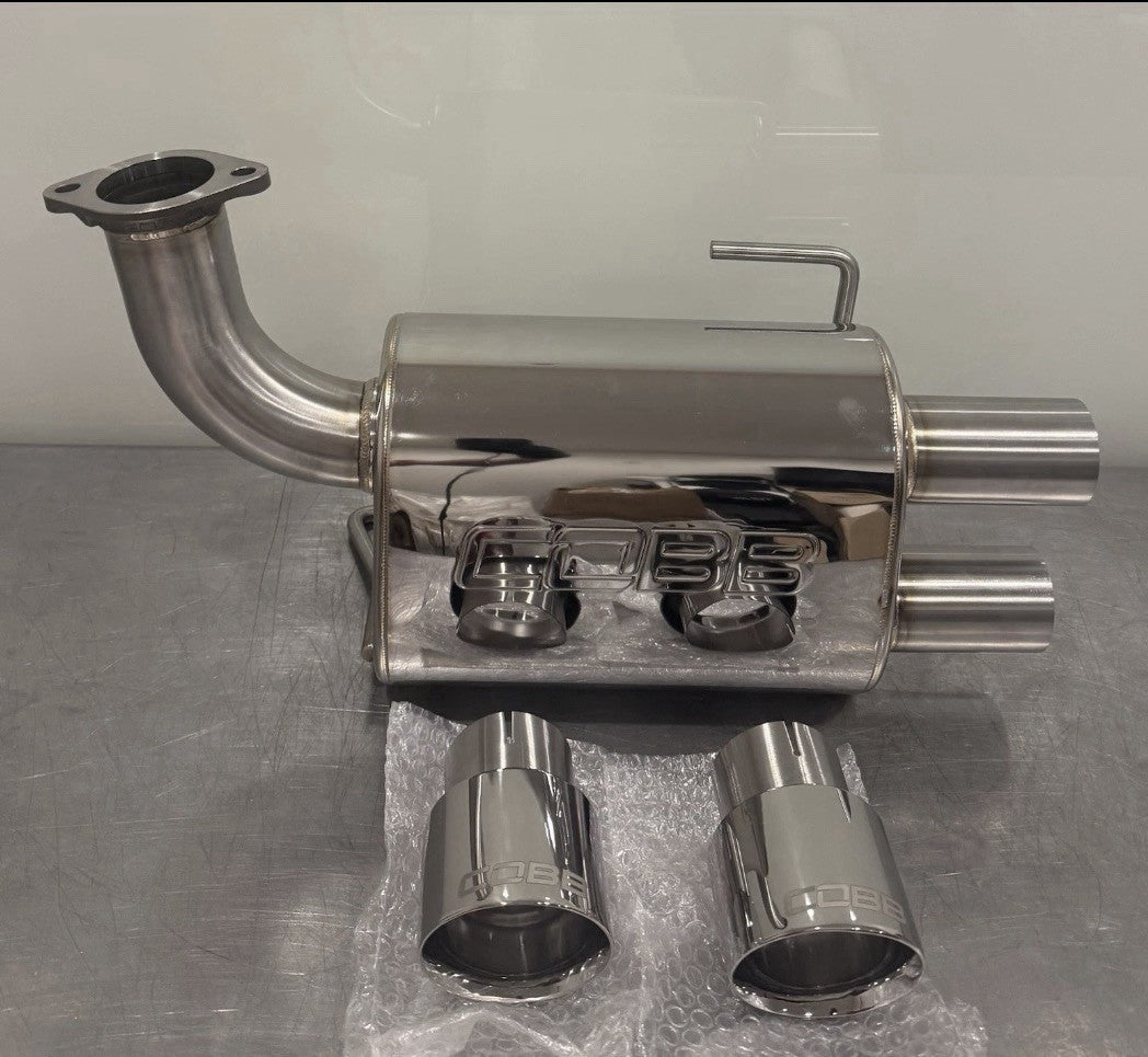 Cobb Muffler Cat Back Exhaust W/ Tips Stainless Steel NEW! FREE SHIPPING! 