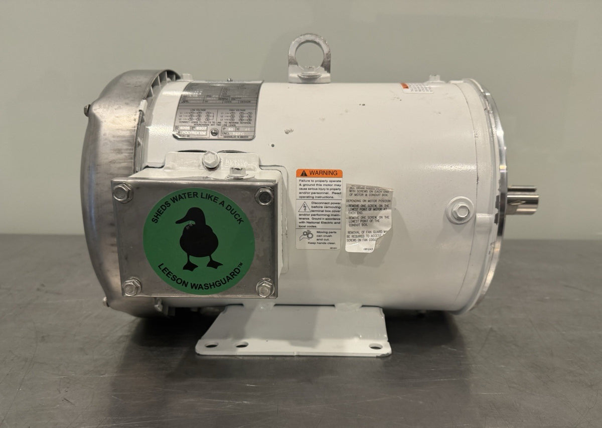 Leeson 132201.00 Motor 5HP 1760 RPM 230/460V C184T17WK15A NEW! FREE SHIPPING!