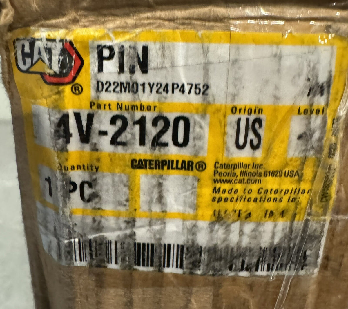 Caterpillar 4V-2120 CAT Pin Genuine 4V2120 NEW IN BOX! FREE SHIPPING!