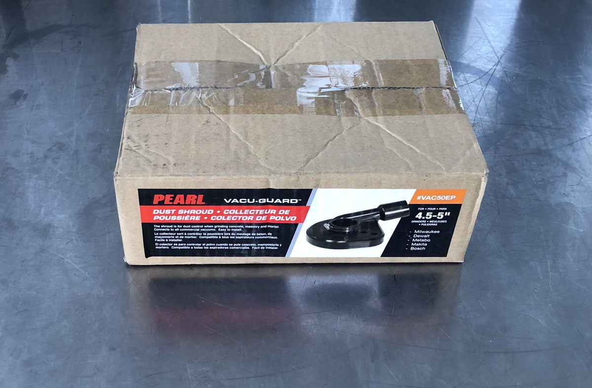 Pearl VAC50EP VacuGuard Dust Shroud 4-1/2” 5” Grinder NEW IN BOX! FREE SHIPPING!