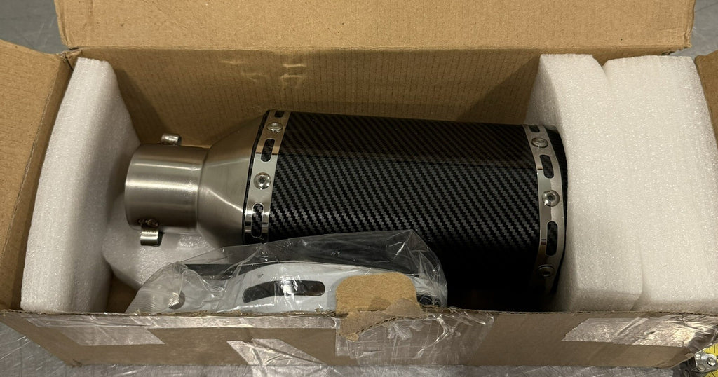 Carbon Fiber Motorcycle Exhaust Tip Kawasaki NEW IN BOX! FREE SHIPPING!