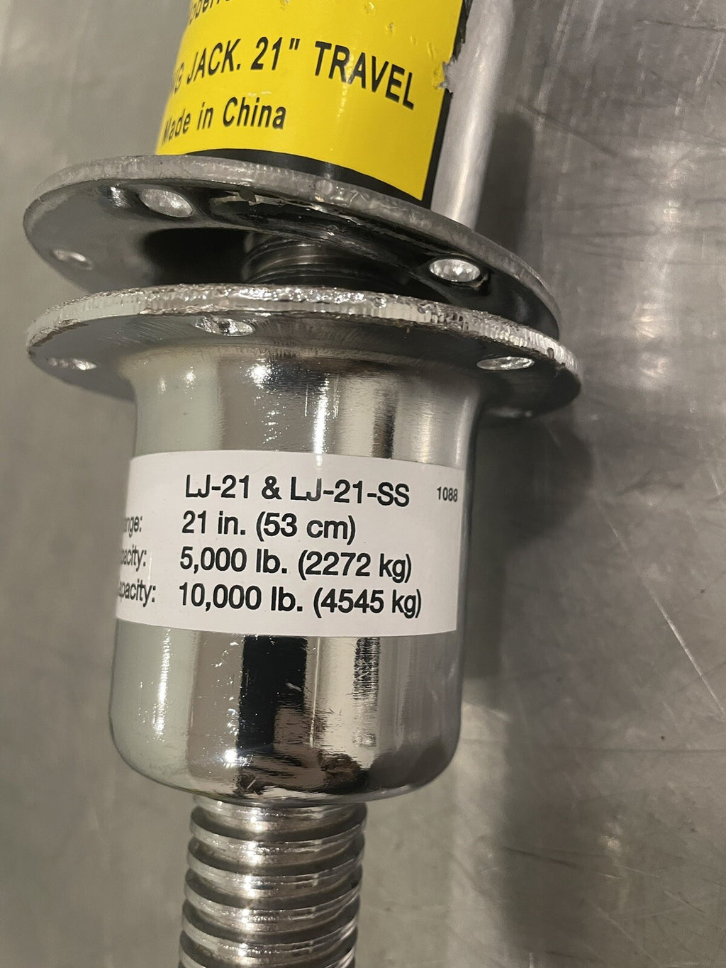 LJ-21 Leveling Jack 21” Range 5000 Lb Lift 10,000 Lb Hold NEW! FREE SHIPPING