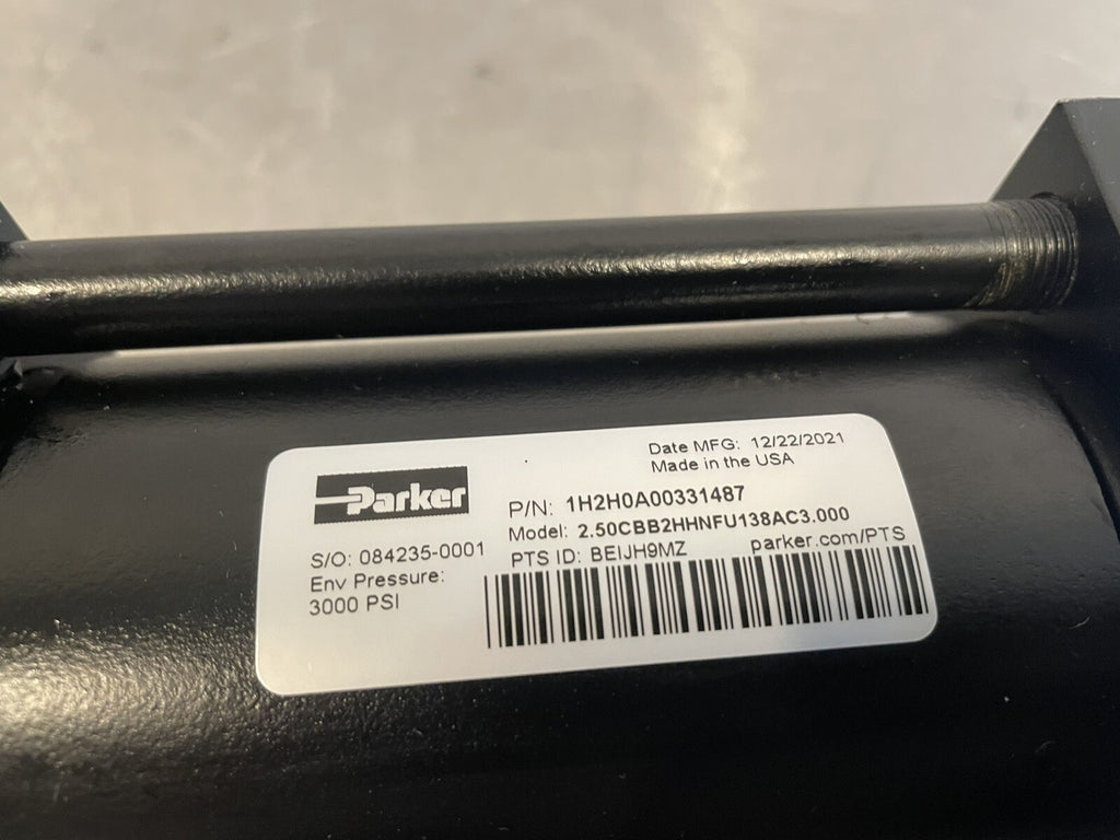 Parker 2.50CBB2HHNFU138AC3.000 Hydraulic Cylinder 1H2H0A00331487 NEW! SHIPS FREE