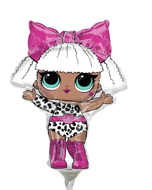 (1) Surprise Diva Mini 11” Balloon Anagram 39135 NEW! FREE SHIPPING!