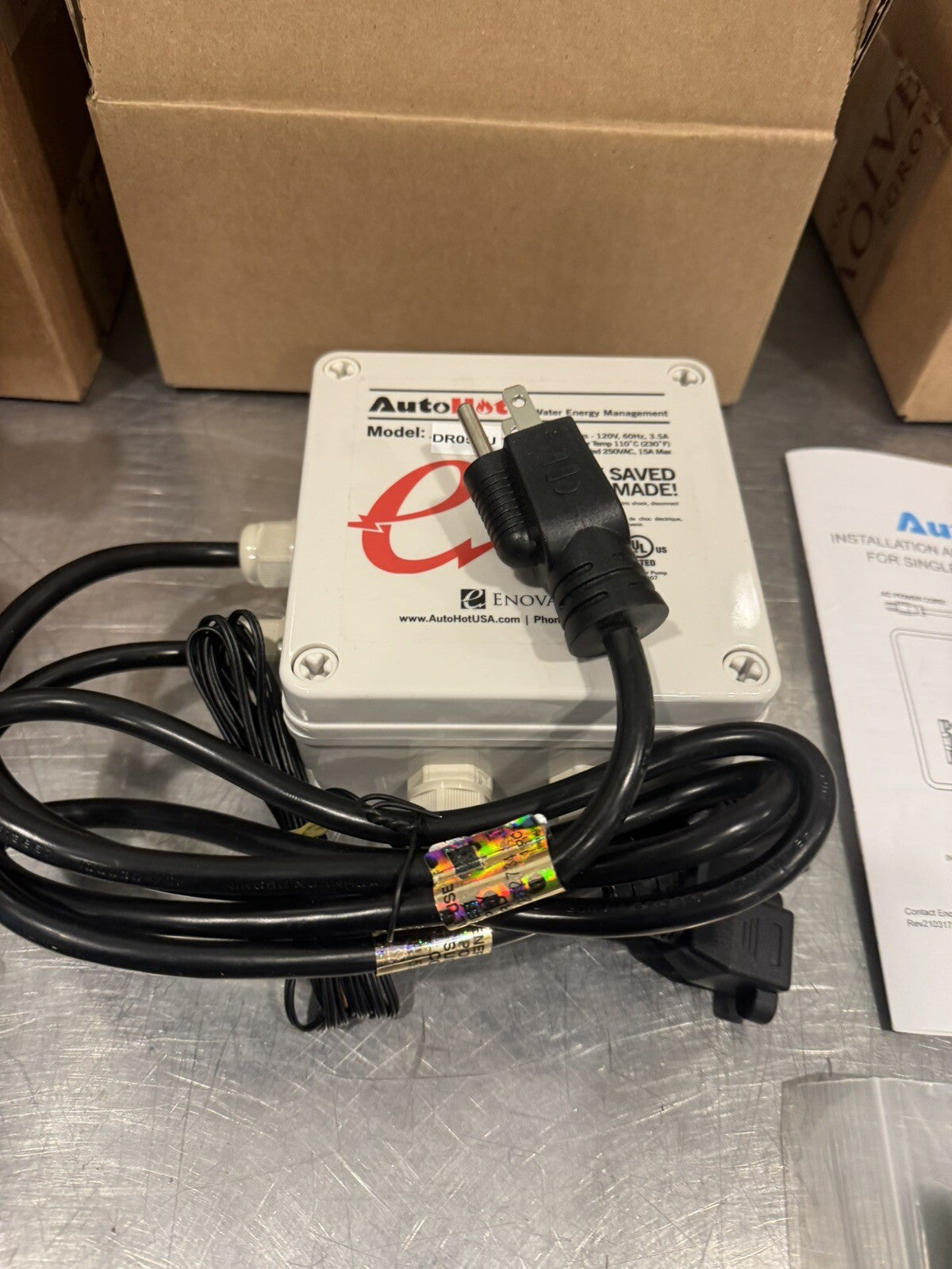 Enovative DR055U AutoHot On-Demand Hot Water Pump System NEW IN BOX!