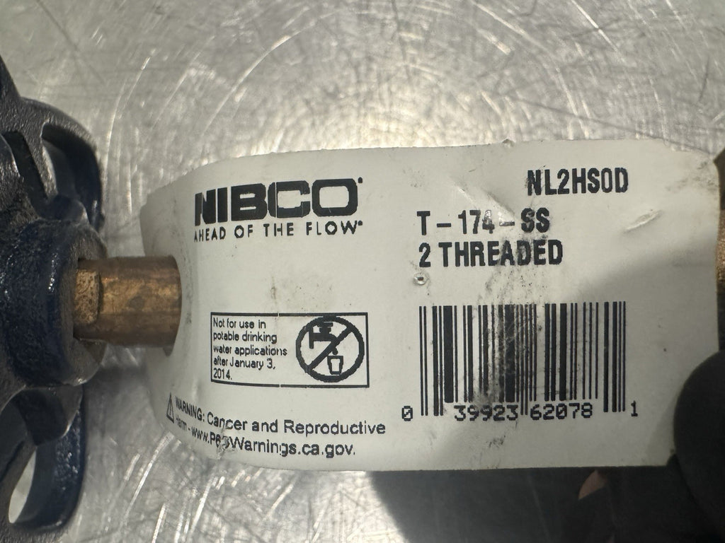 Nibco NL2HS0D 2” Bronze Gate Valve Threaded T-174-SS NEW! FREE SHIPPING!