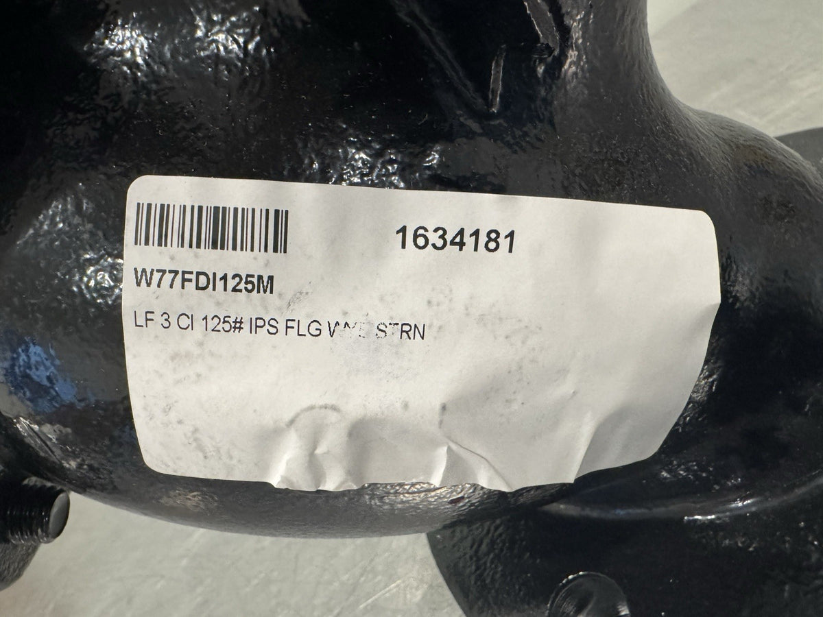 Watts W77FDI125M Cast Iron 3” Wye Strainer Flanged NEW! FREE SHIPPING!