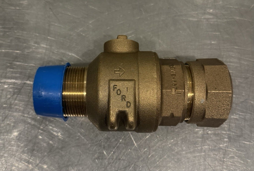 Ford 1-1/2” Curb Stop Meter Valve Brass Threaded X Compression NEW! SHIPS FREE!