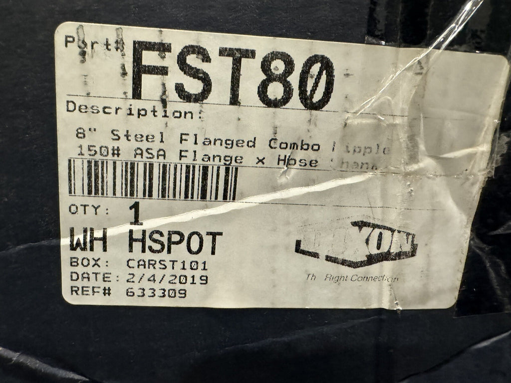 Dixon FST80 Combo Nipple Steel Flanged 8” 150# NEW IN BOX! FREE SHIPPING!