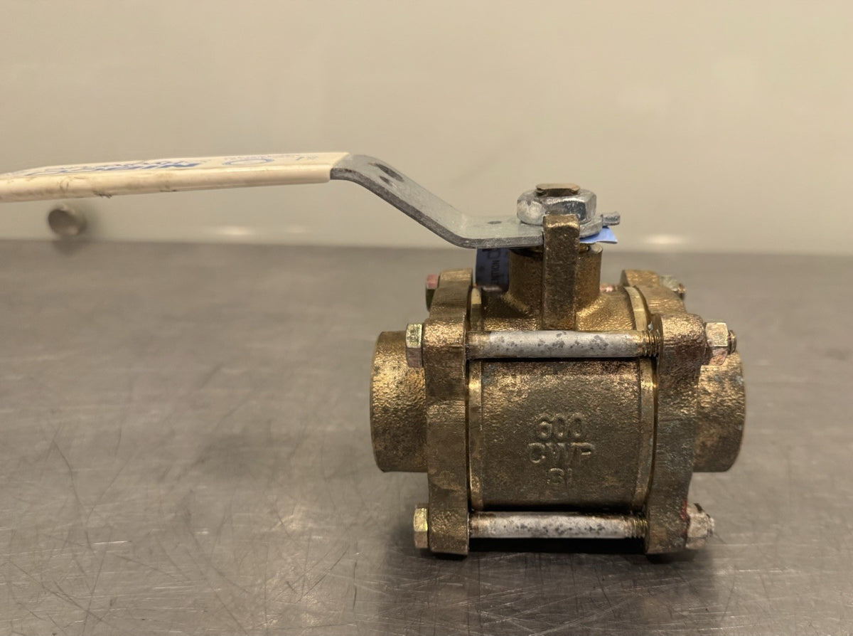 Nibco S595Y-LF 1-1/2” Full Port Ball Valve Bronze 1.5” Female Solder NEW!