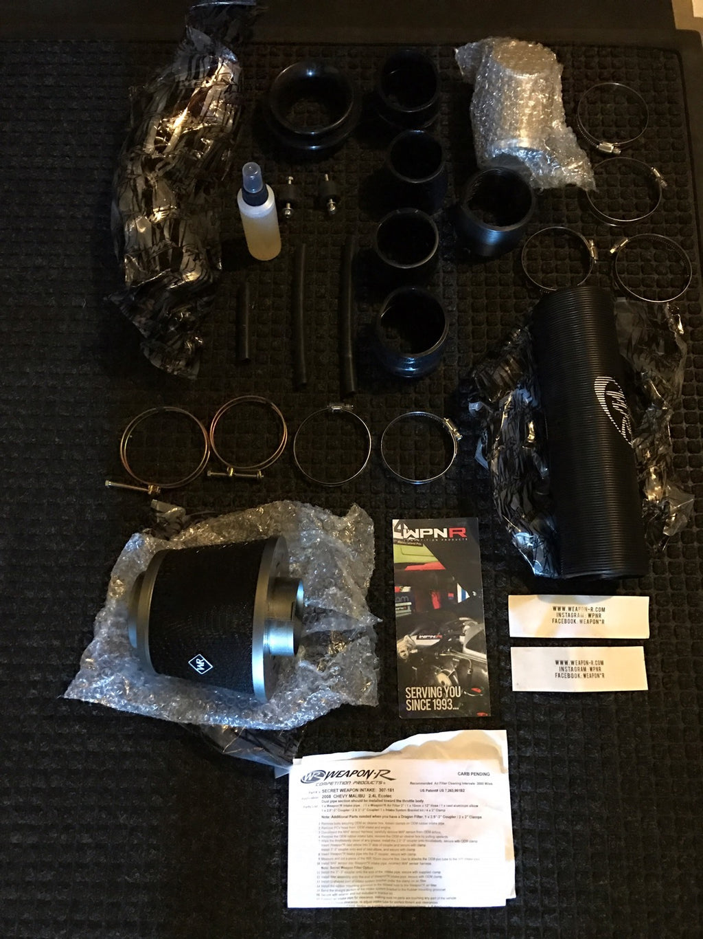 Weapon-R 307-181-101 Secret Weapon Air Intake Filter Kit 08 Malibu NEW