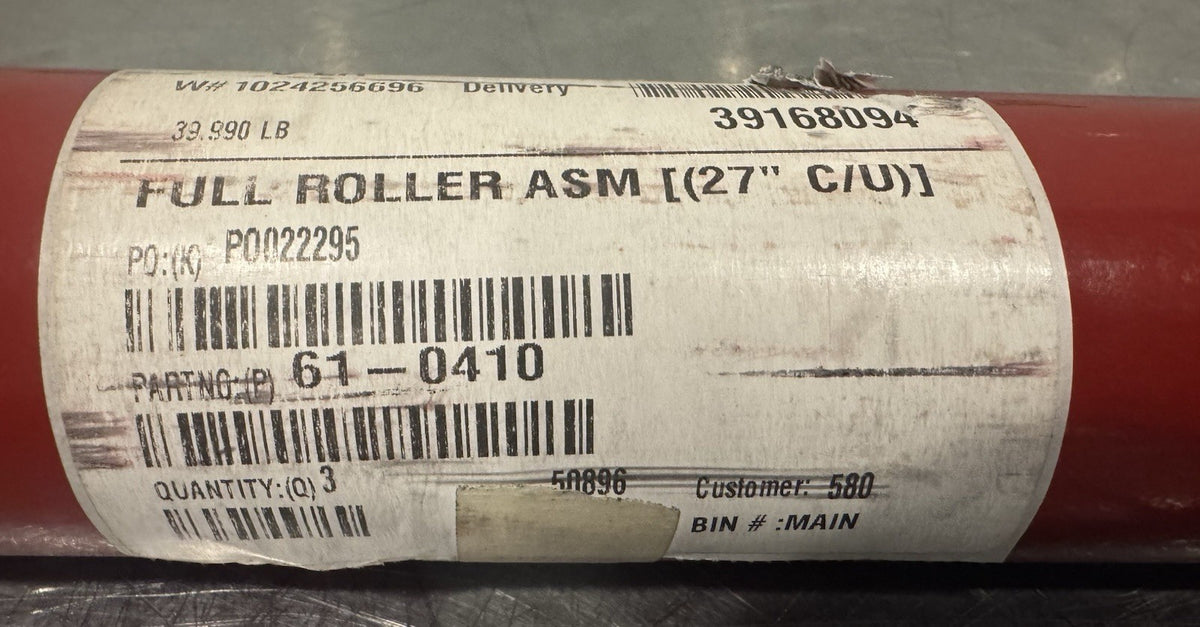 Toro 61-0410 Full Roller ASSY 27” Genuine 610410 NEW! FREE SHIPPING!