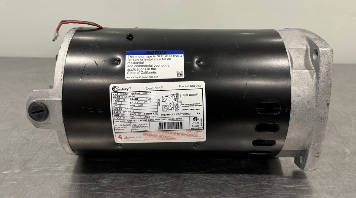 Century B2842 Square Flange Pool Motor 1.5 HP 208-230V NEW! FREE SHIPPING!