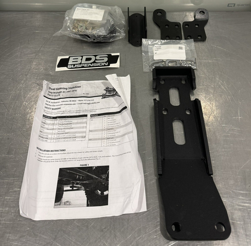 BDS BDS55378 Dual Steering Stabilizer Mounting Bracket Kit NEW IN BOX!