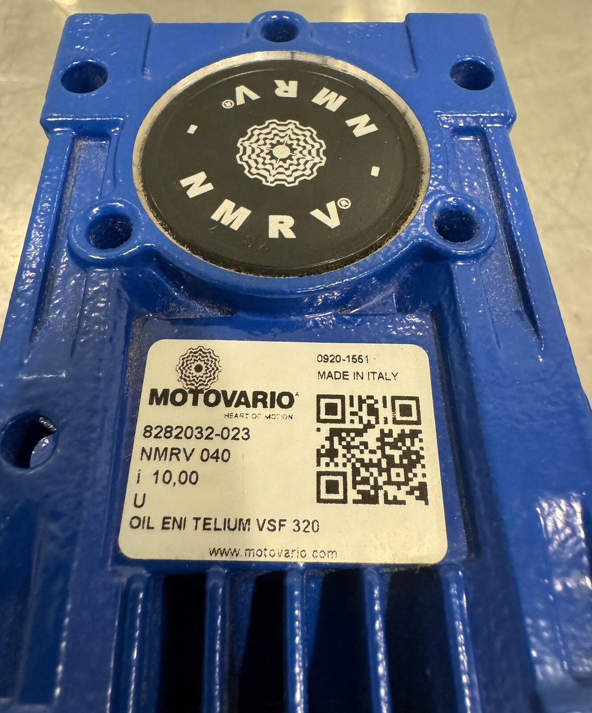 Motovario 8282032-023 Worm Gear Reducer NMRV 040 NEW! FREE SHIPPING!