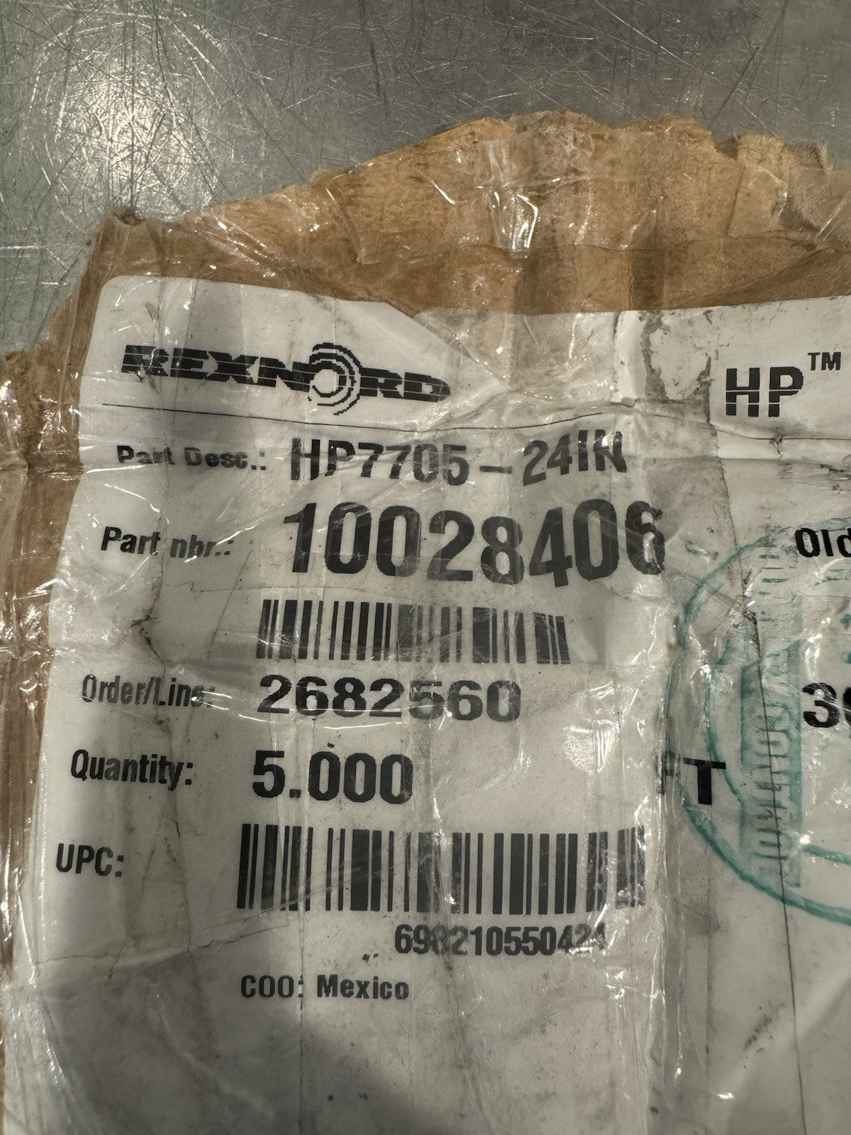 Rexnord HP7705-24IN MatTop Conveyor Chain Plastic 10028406 NEW! FREE SHIPPING!