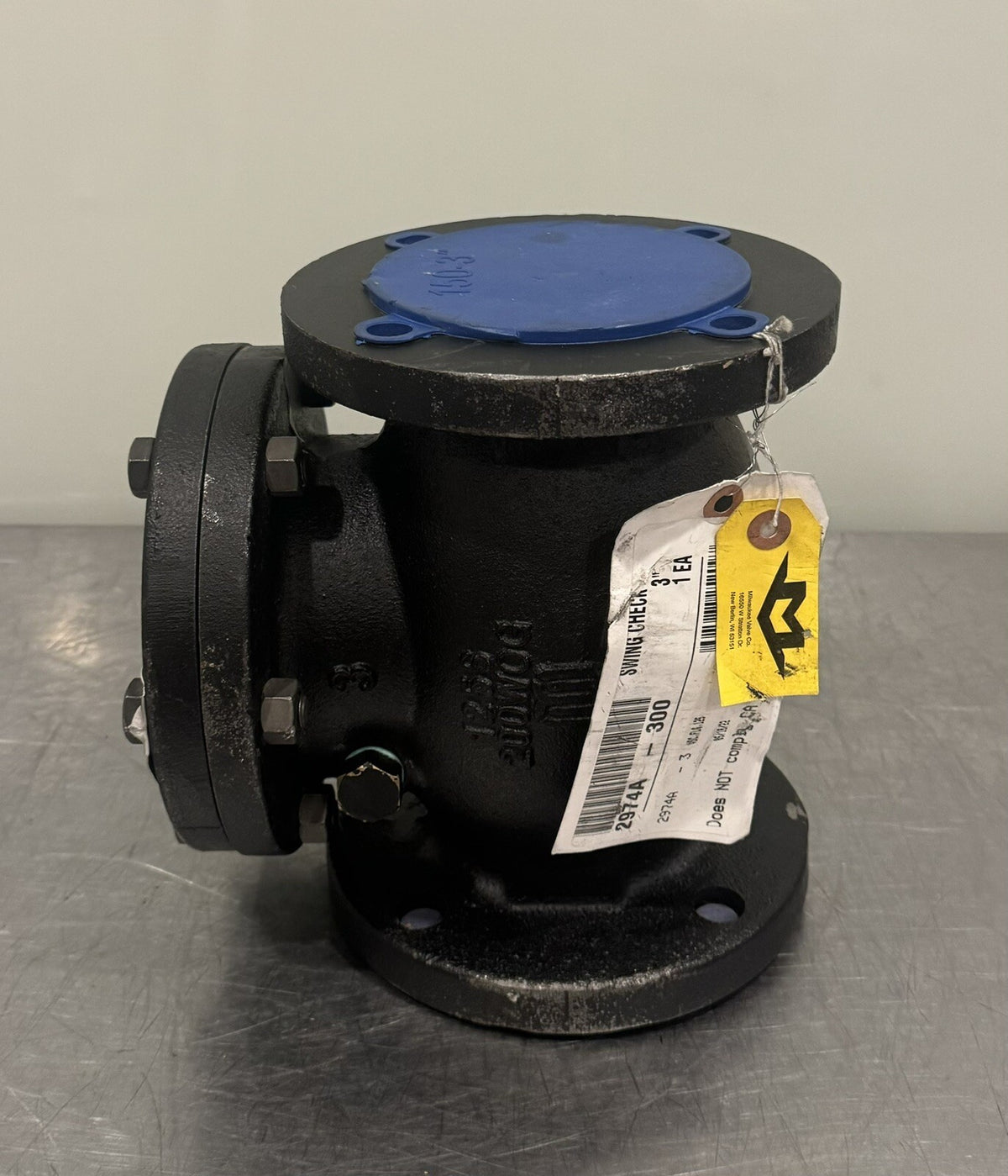 Milwaukee 2974A-300 Swing Check Valve 3” Flanged NEW! FREE SHIPPING!