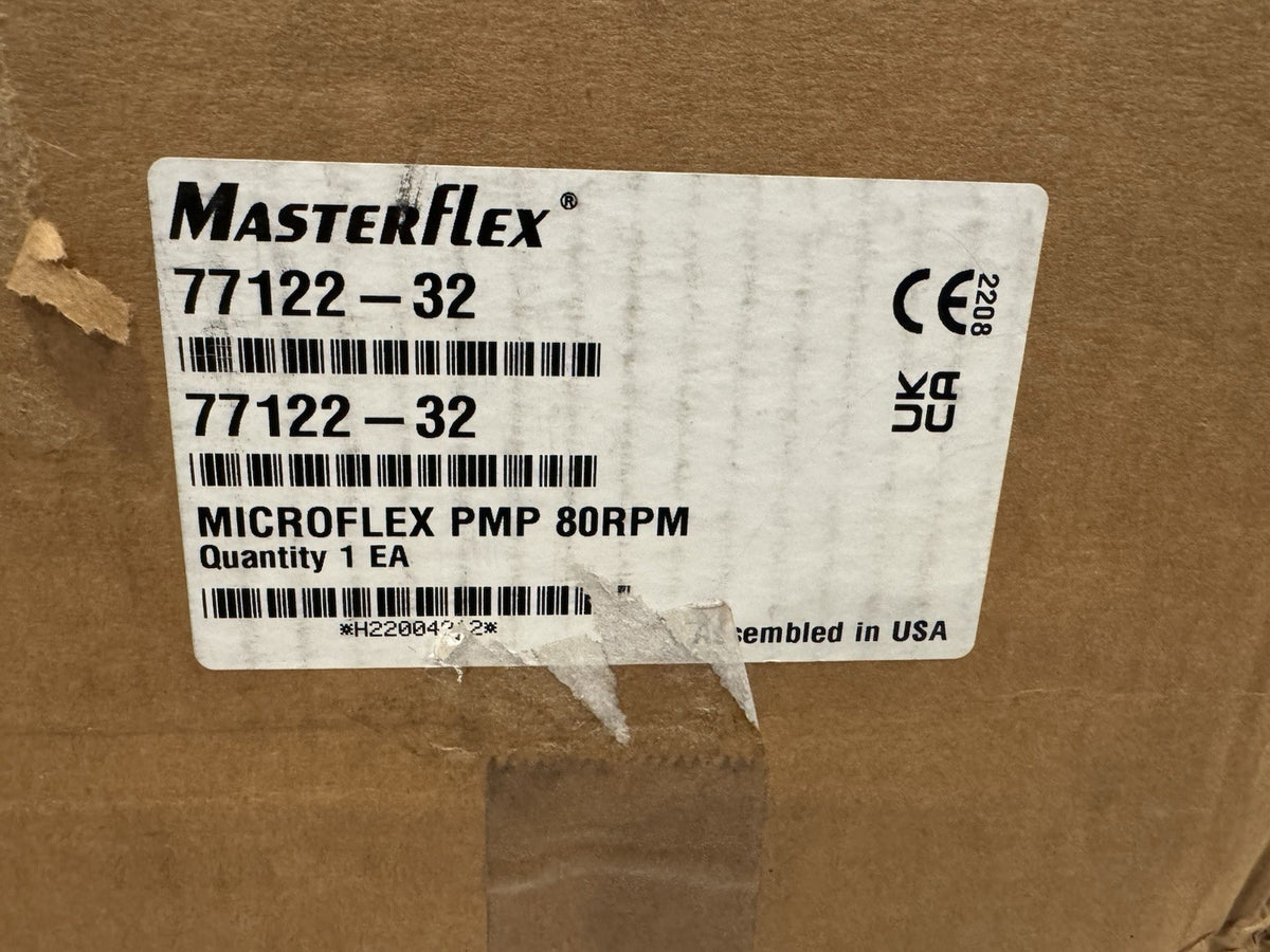 Masterflex 77122-32 Single Channel Pump PMP 80RPM 120V NEW IN BOX! FREE SHIPPING