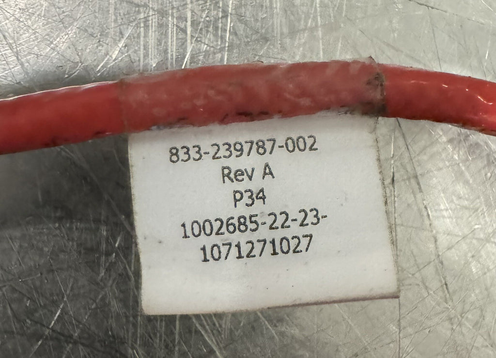LAM Research 833-239787-002 Cable ASSY 4 Pin Red NEW! FREE SHIPPING!