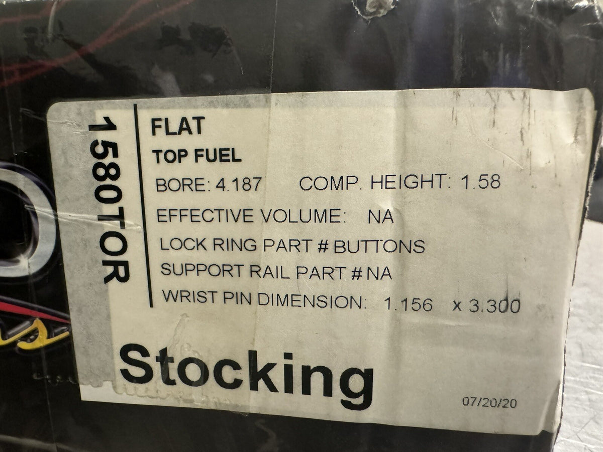 Diamond Pistons 1580TOR Bore 4.187 Comp. Height 1.58 NEW IN BOX! FREE SHIPPING!