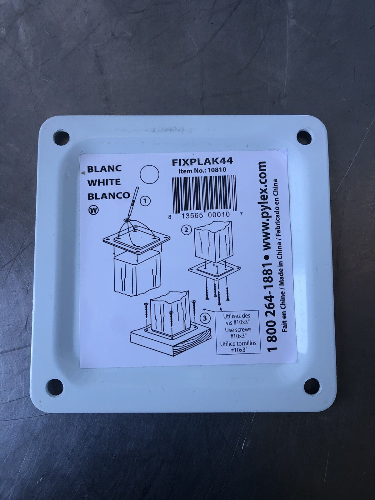 Pylex 10810 FIXPLAK 44 White Deck Connector NEW!! FREE SHIPPING!!