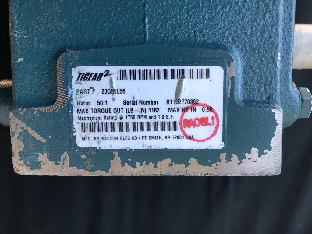 Tigear2 23Q50L56 Dodge Tigear-2 Worm Gear Reducer NEW